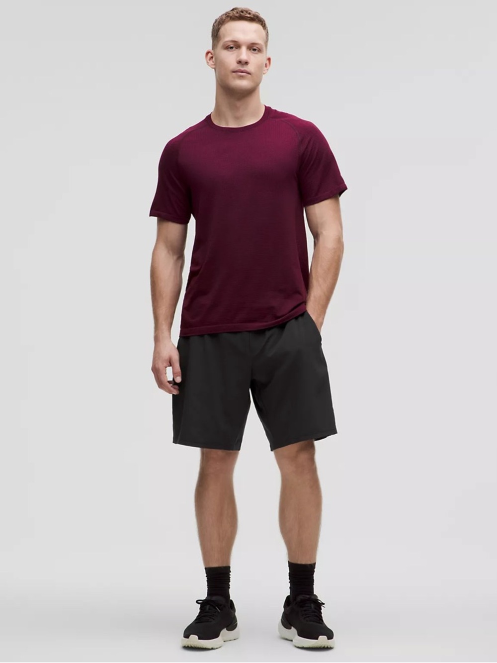 Lululemon Pace Breaker Black Performance Lined‎ Shorts